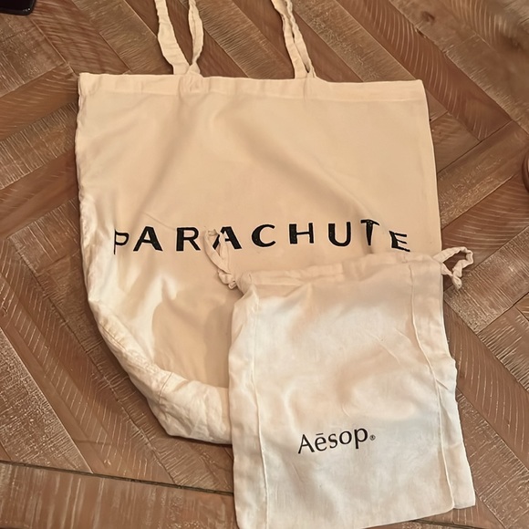 Two dust bags - parachute carrier and small Aesop drawstring - Picture 2 of 2